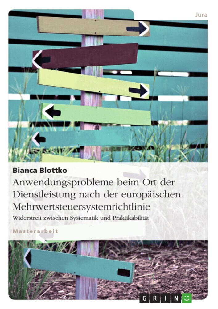 Anwendungsprobleme beim Ort der Dienstleistung nach der europäischen Mehrwertsteuersystemrichtlinie main product photo