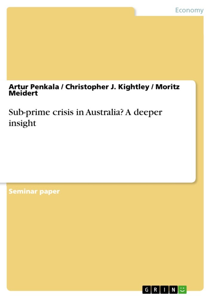 Sub-prime crisis in Australia? A deeper insight main product photo