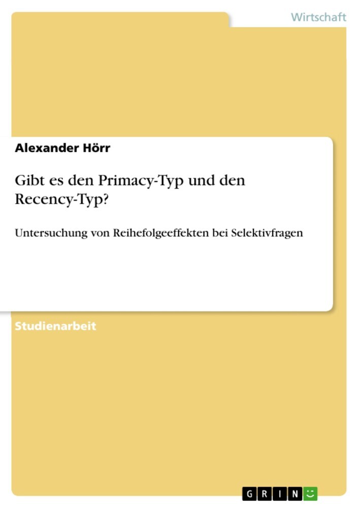 Gibt es den Primacy-Typ und den Recency-Typ? main product photo
