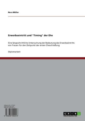 Erwerbseintritt und 'Timing' der Ehe