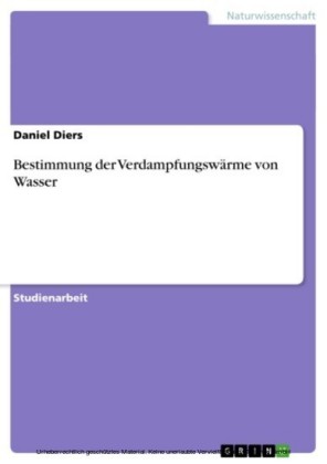 Bestimmung der Verdampfungswärme von Wasser