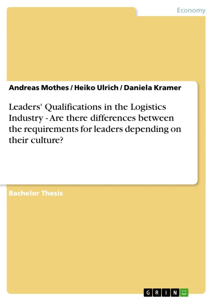 Leaders' Qualifications in the Logistics Industry - Are there differences between the requirements for leaders depending on their culture? main product photo