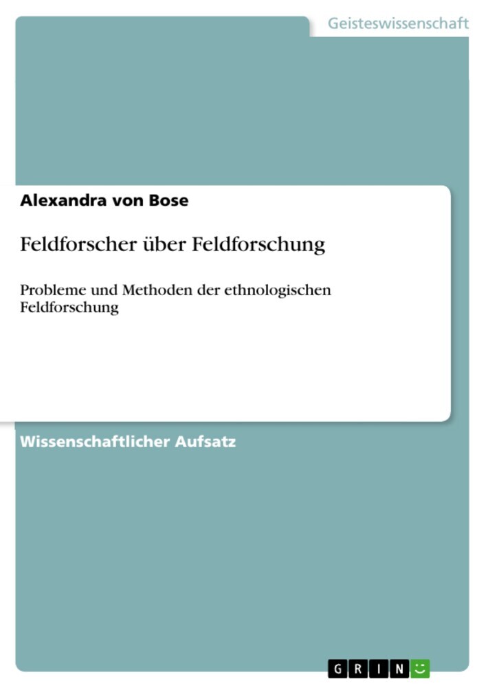 Feldforscher über Feldforschung main product photo
