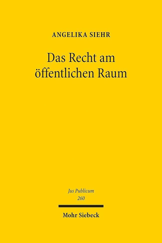 Das Recht am öffentlichen Raum main product photo