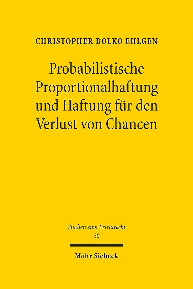 Probabilistische Proportionalhaftung und Haftung für den Verlust von Chancen main product photo