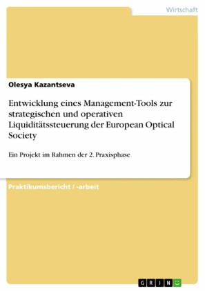 Entwicklung eines Management-Tools zur strategischen und operativen Liquiditätssteuerung der European Optical Society