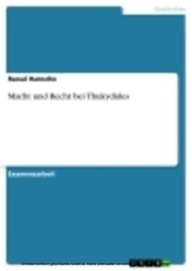 Macht und Recht bei Thukydides main product photo