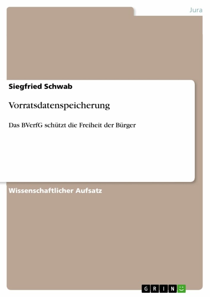 Vorratsdatenspeicherung main product photo