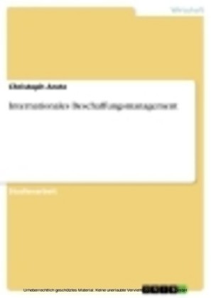 Internationales Beschaffungsmanagement