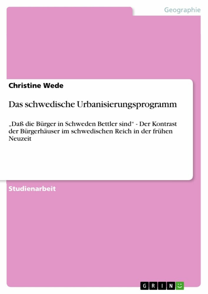 Das schwedische Urbanisierungsprogramm main product photo