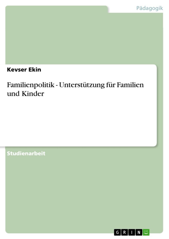 Familienpolitik - Unterstützung für Familien und Kinder main product photo