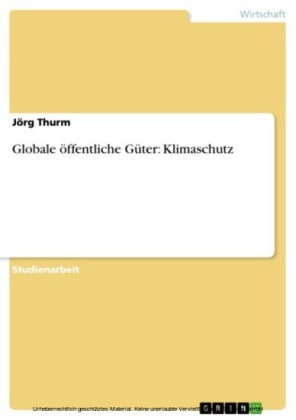 Globale öffentliche Güter: Klimaschutz