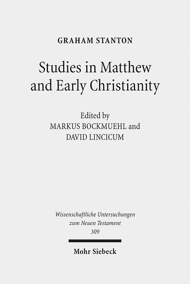 Studies in Matthew and Early Christianity main product photo