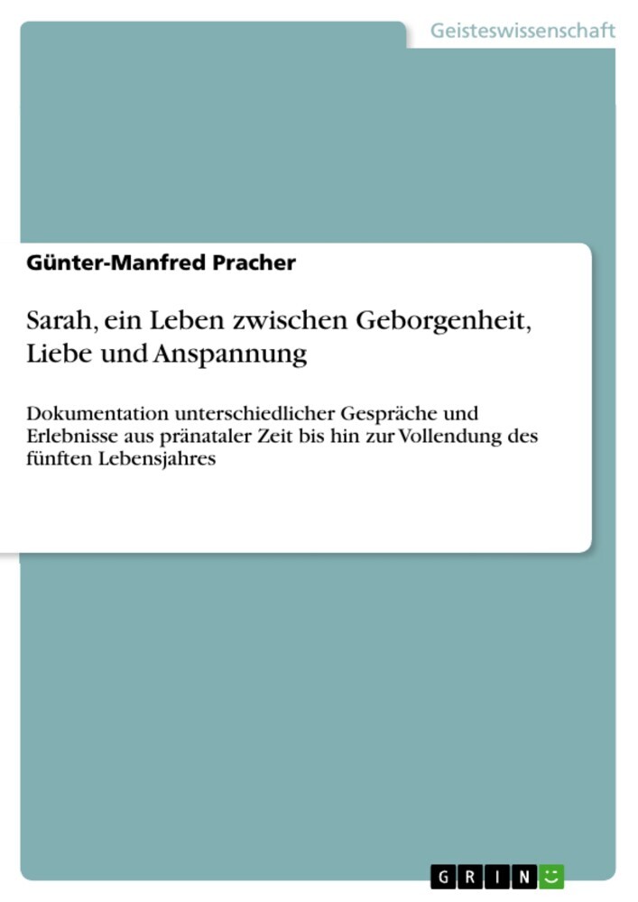 Sarah, ein Leben zwischen Geborgenheit, Liebe und Anspannung main product photo