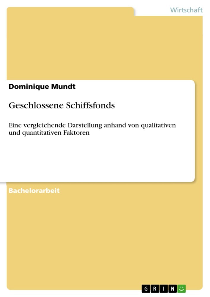Geschlossene Schiffsfonds main product photo