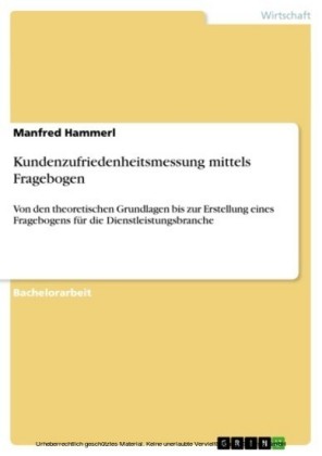Kundenzufriedenheitsmessung mittels Fragebogen