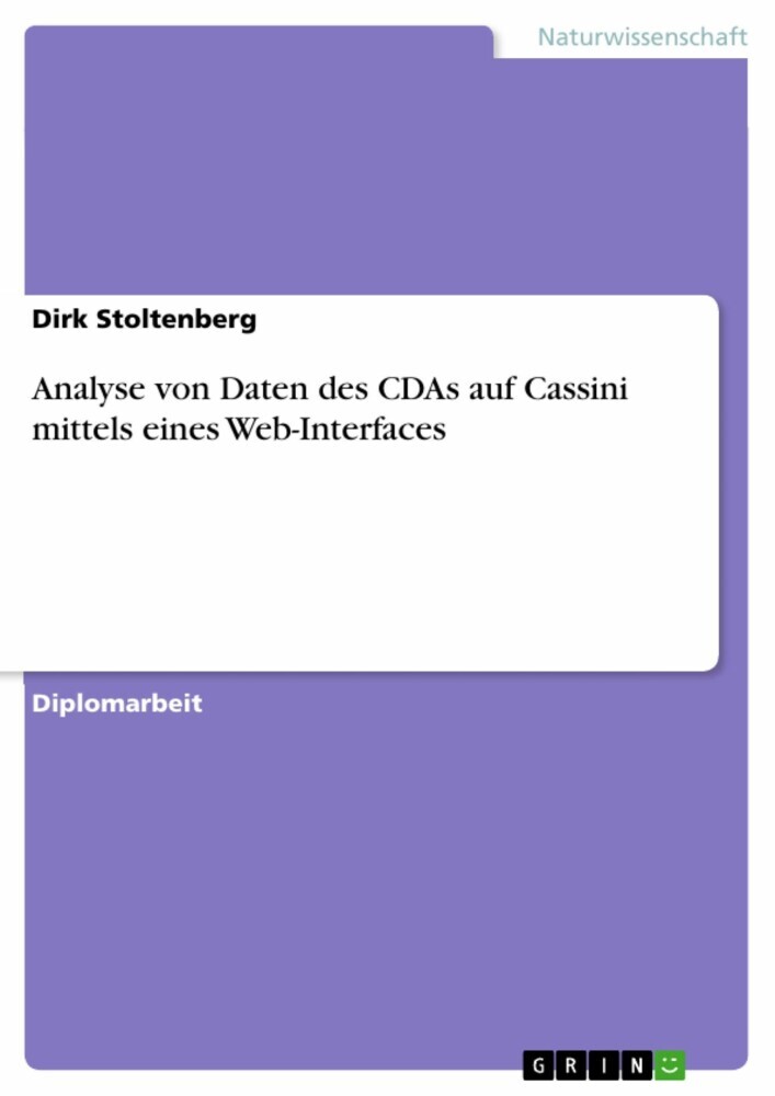 Analyse von Daten des CDAs auf Cassini mittels eines Web-Interfaces main product photo
