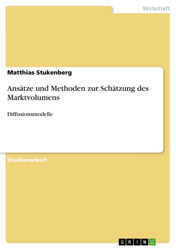 Ansätze und Methoden zur Schätzung des Marktvolumens main product photo