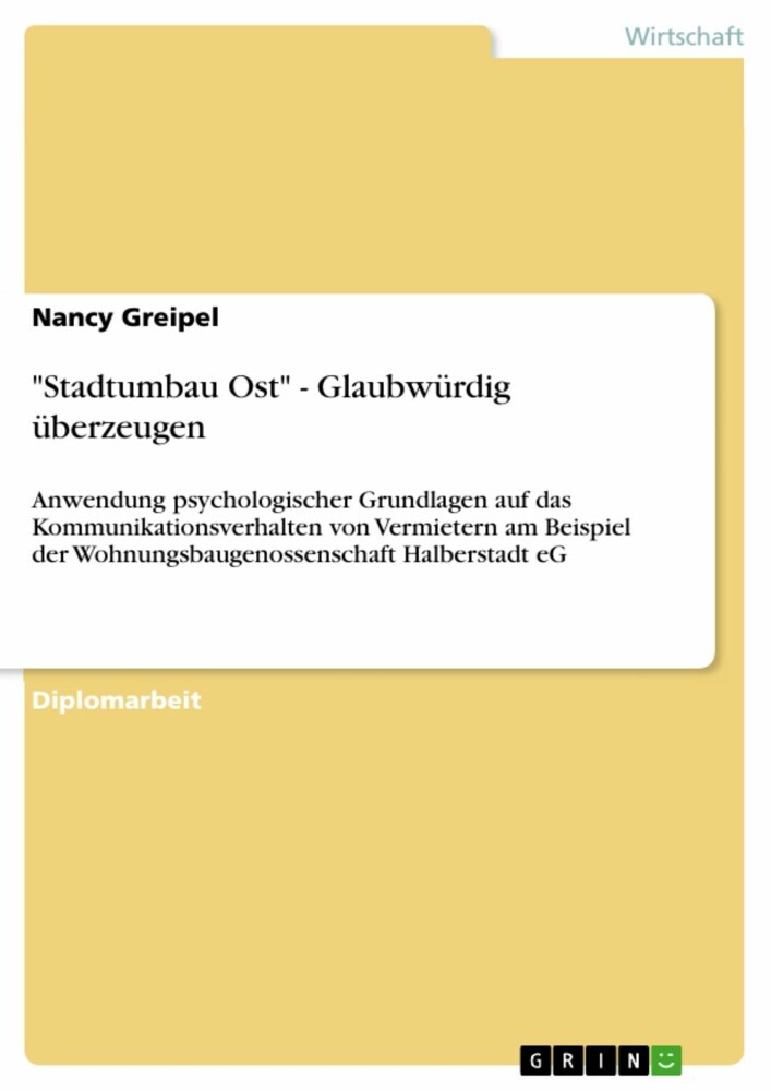 'Stadtumbau Ost' - Glaubwürdig überzeugen main product photo