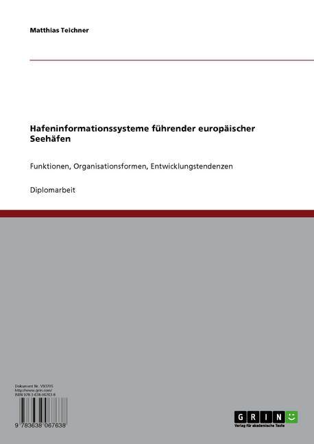 Hafeninformationssysteme führender europäischer Seehäfen main product photo