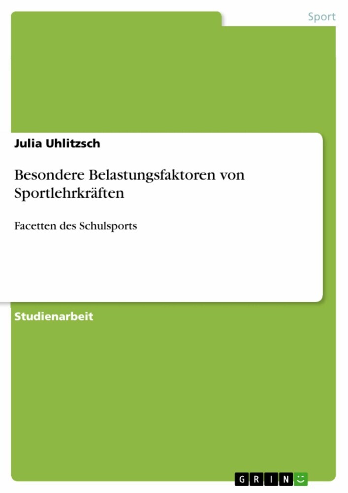 Besondere Belastungsfaktoren von Sportlehrkräften main product photo