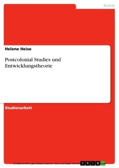 Postcolonial Studies und Entwicklungstheorie main product photo
