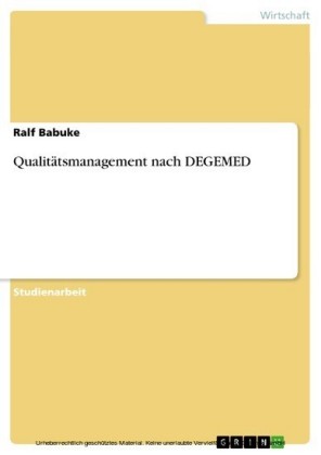 Qualitätsmanagement nach DEGEMED