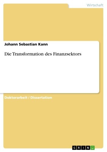 Die Transformation des Finanzsektors main product photo
