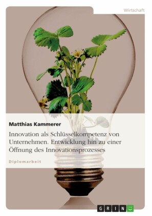 Innovation als Schlüsselkompetenz von Unternehmen. Entwicklung hin zu einer Öffnung des Innovationsprozesses