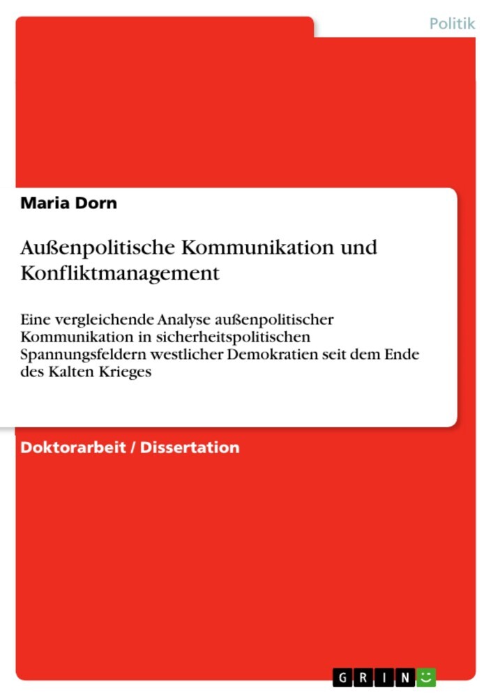 Außenpolitische Kommunikation und Konfliktmanagement main product photo