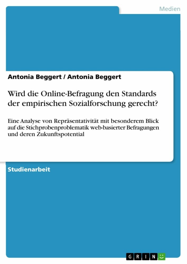 Wird die Online-Befragung den Standards der empirischen Sozialforschung gerecht? main product photo
