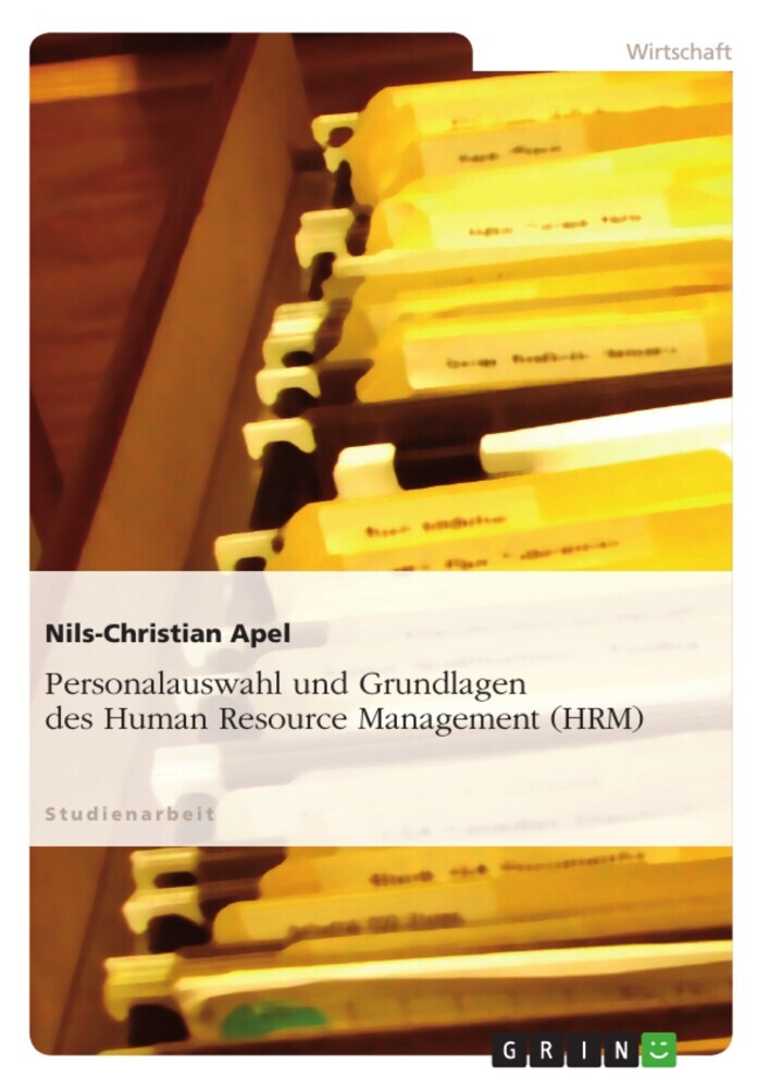 Personalauswahl und Grundlagen des Human Resource Management (HRM) main product photo