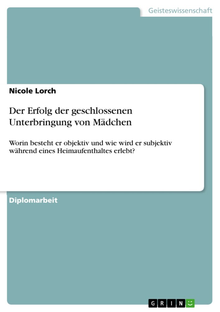 Der Erfolg der geschlossenen Unterbringung von Mädchen main product photo