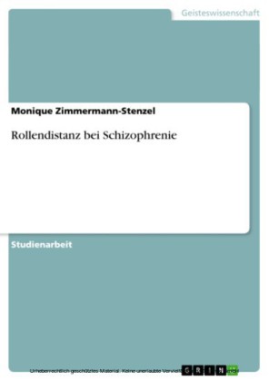 Rollendistanz bei Schizophrenie
