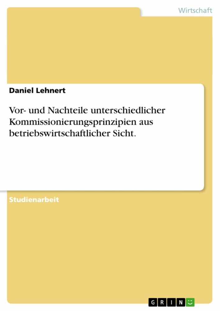 Vor- und Nachteile unterschiedlicher Kommissionierungsprinzipien aus betriebswirtschaftlicher Sicht. main product photo