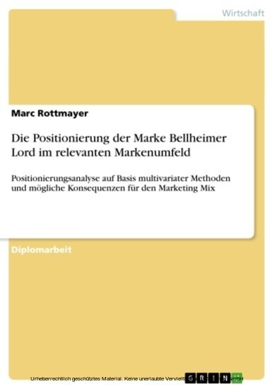 Die Positionierung der Marke Bellheimer Lord im relevanten Markenumfeld main product photo