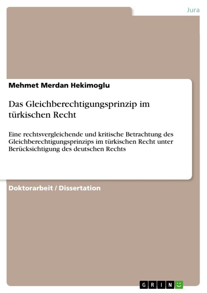 Das Gleichberechtigungsprinzip im türkischen Recht main product photo