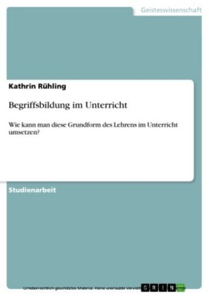 Begriffsbildung im Unterricht