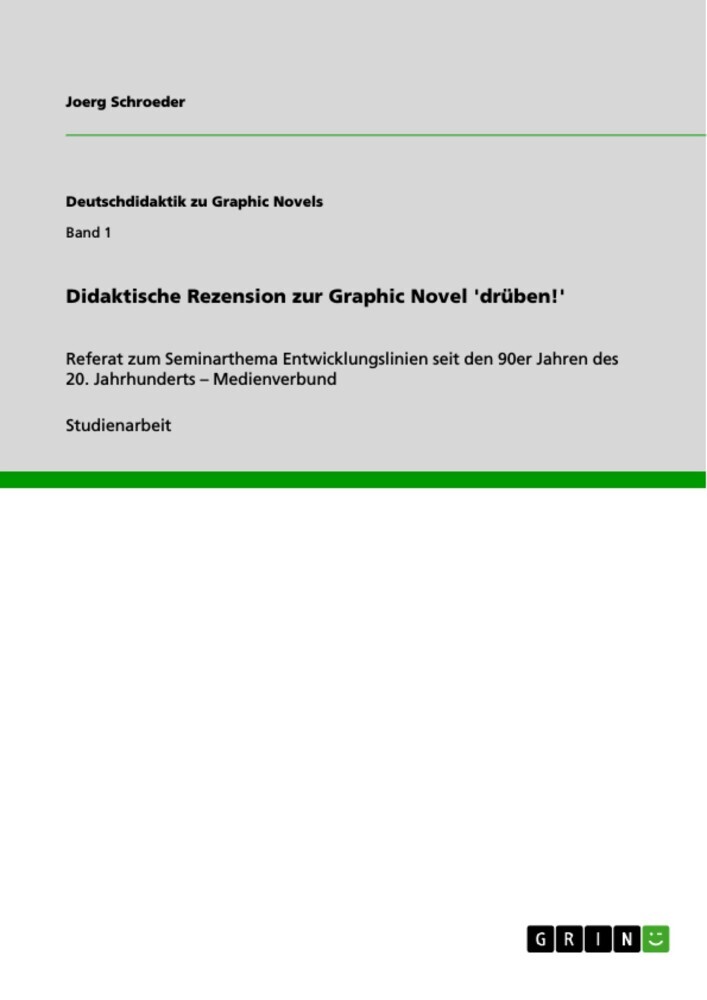 Didaktische Rezension zur Graphic Novel 'drüben!' main product photo