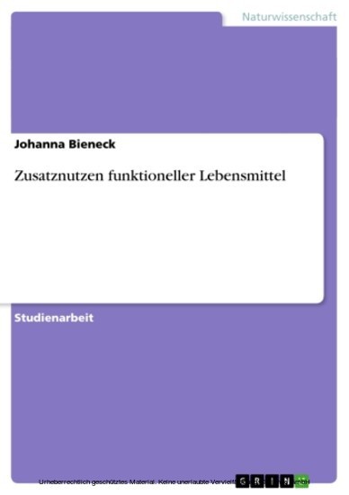 Zusatznutzen funktioneller Lebensmittel main product photo