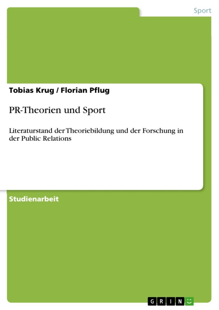 PR-Theorien und Sport main product photo