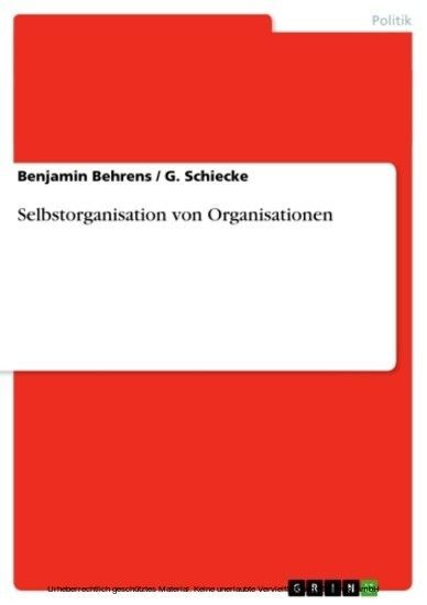 Selbstorganisation von Organisationen main product photo