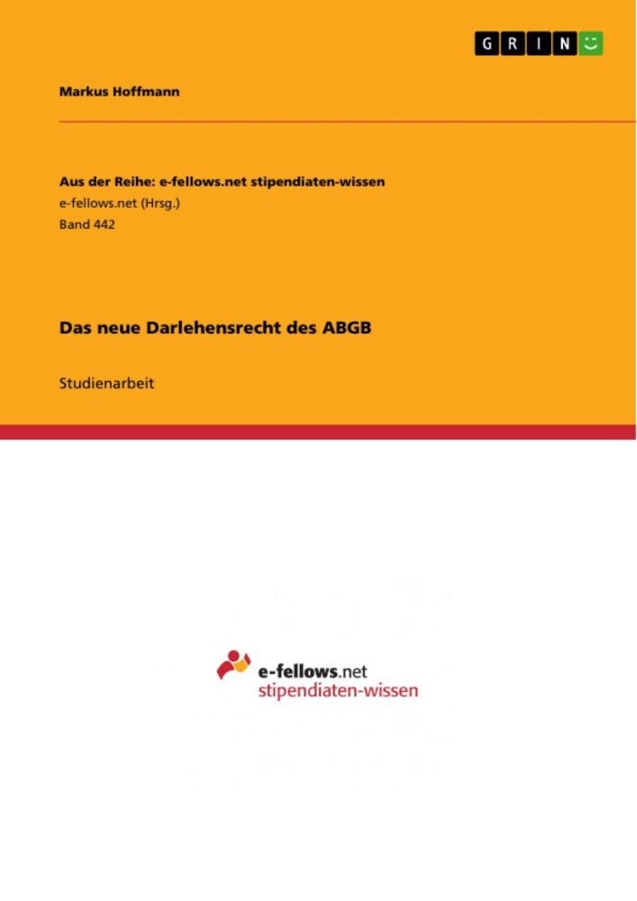 Das neue Darlehensrecht des ABGB main product photo