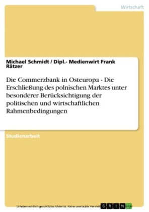 Die Commerzbank in Osteuropa - Die Erschließung des polnischen Marktes unter besonderer Berücksichtigung der politischen und wirtschaftlichen Rahmenbedingungen