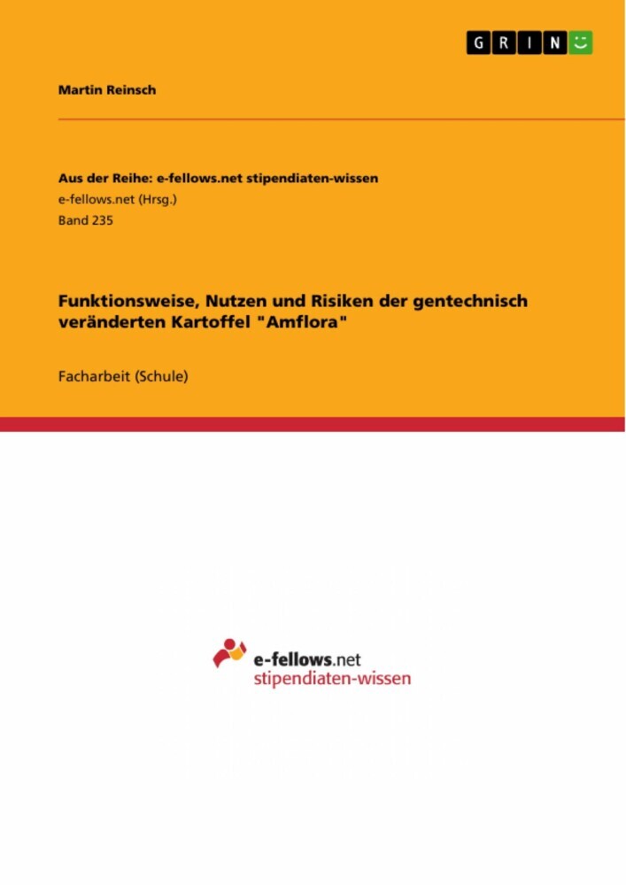 Funktionsweise, Nutzen und Risiken der gentechnisch veränderten Kartoffel 'Amflora' main product photo