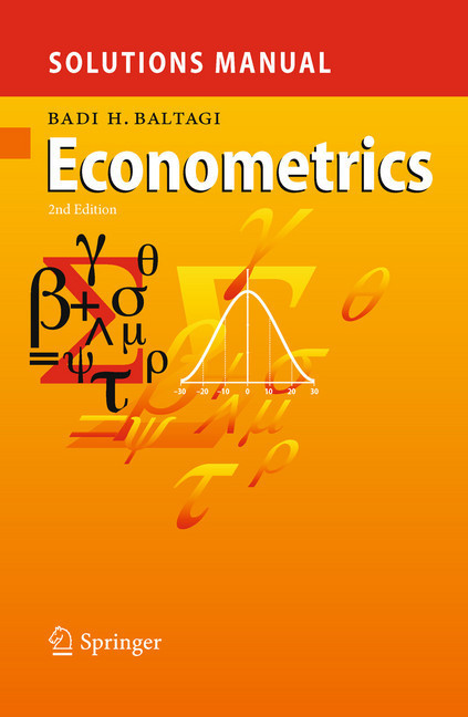 Solutions Manual for Econometrics main product photo