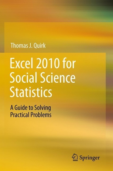 Excel 2010 for Social Science Statistics main product photo