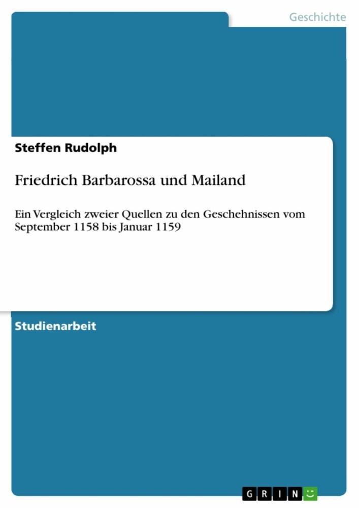 Friedrich Barbarossa und Mailand main product photo