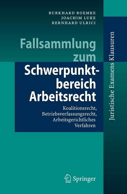Fallsammlung zum Schwerpunktbereich Arbeitsrecht main product photo