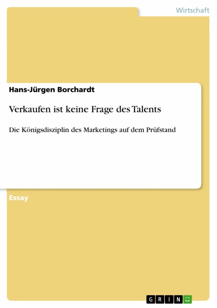 Verkaufen ist keine Frage des Talents main product photo